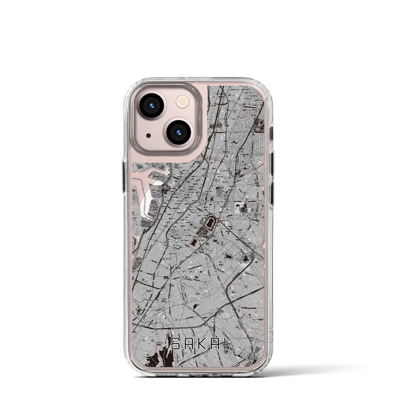 【堺(大阪府)】地図柄iPhoneケース(MagSafeタイプ)