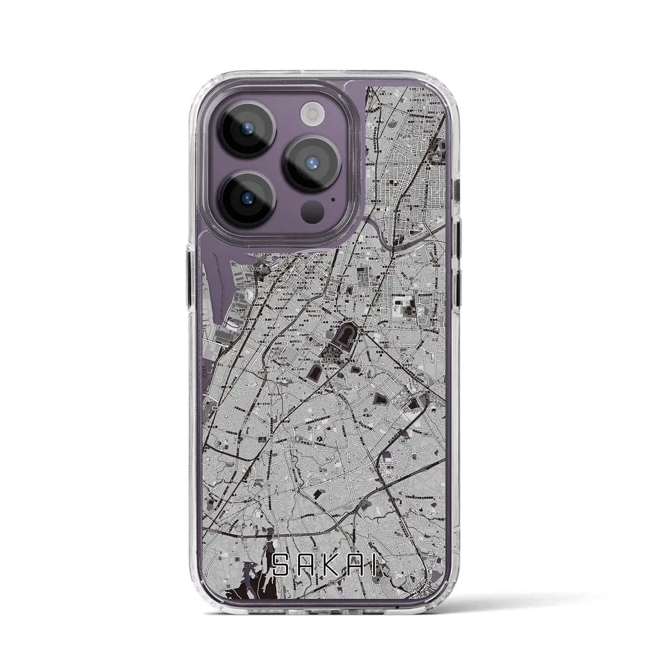 【堺(大阪府)】地図柄iPhoneケース(MagSafeタイプ)