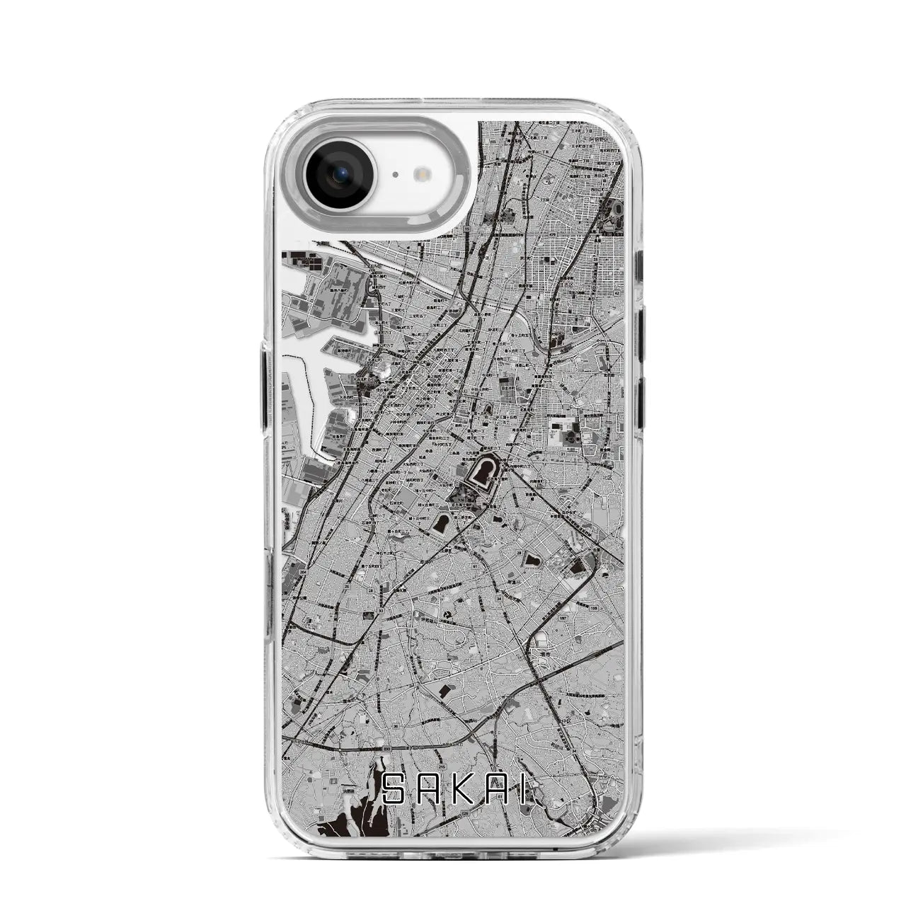 【堺(大阪府)】地図柄iPhoneケース(MagSafeタイプ)