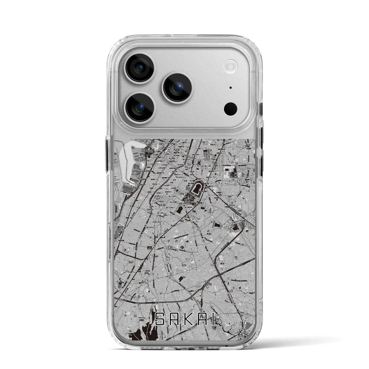 【堺(大阪府)】地図柄iPhoneケース(MagSafeタイプ)