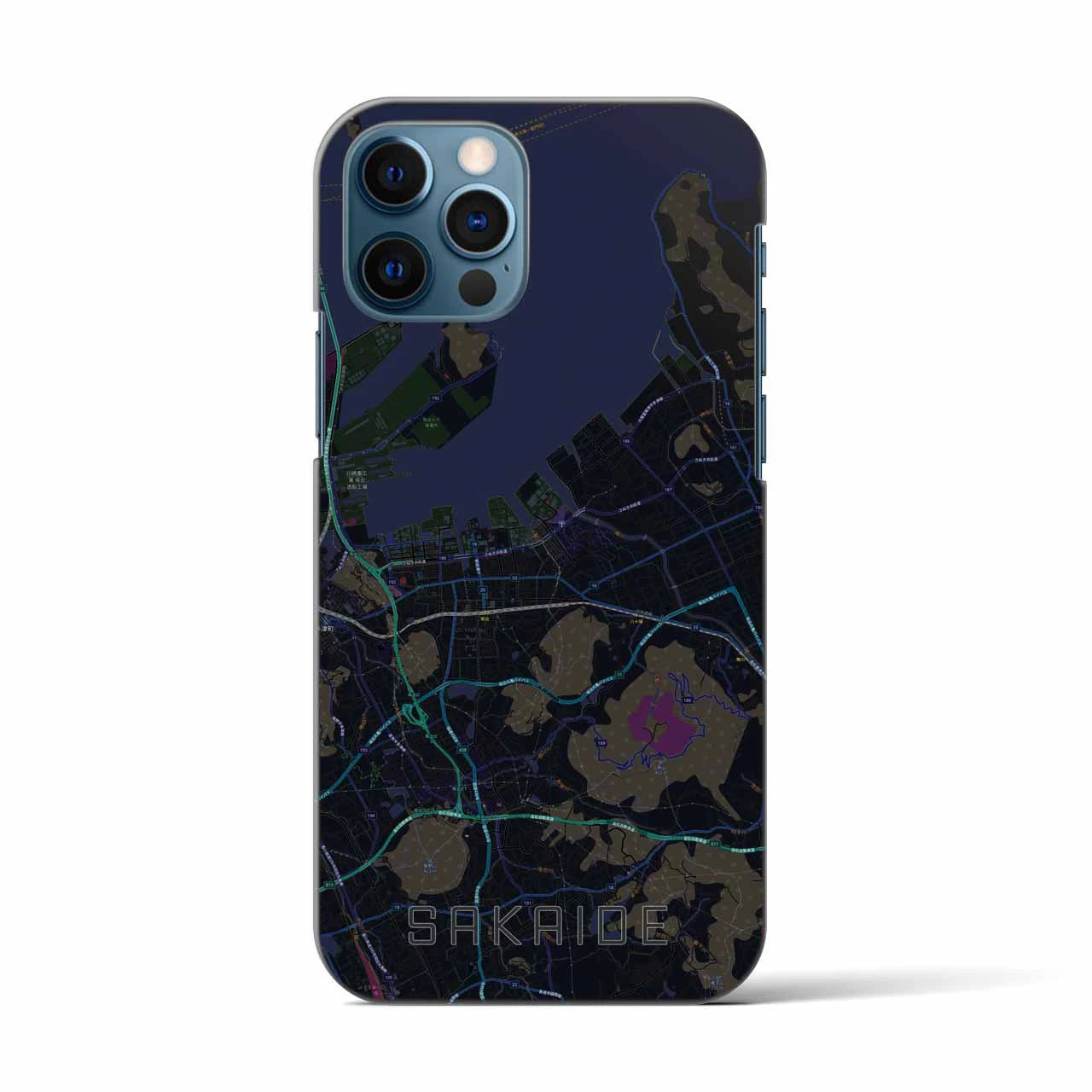 【坂出(香川県)】地図柄iPhoneケース(バックカバータイプ)