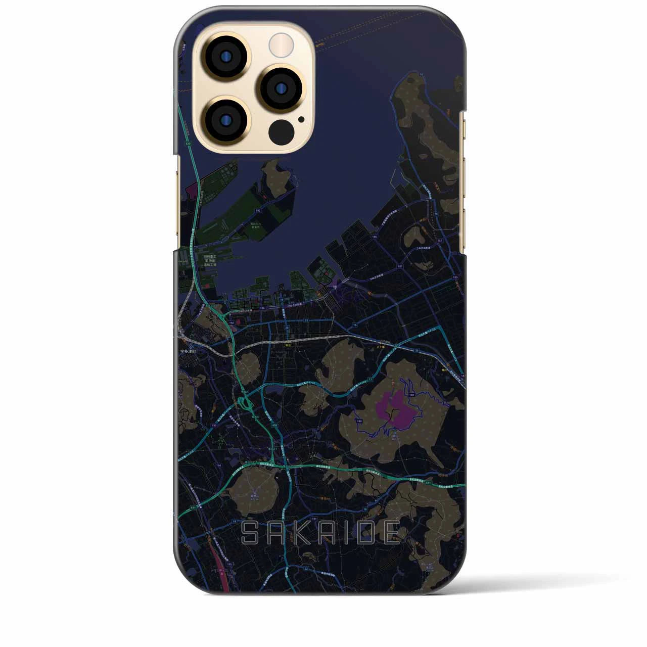 【坂出(香川県)】地図柄iPhoneケース(バックカバータイプ)