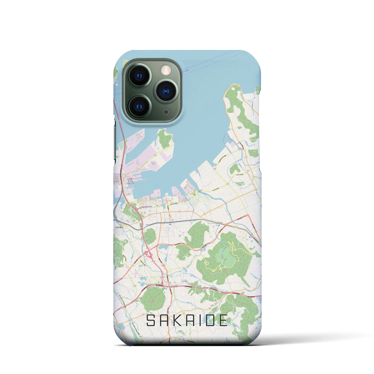 【坂出(香川県)】地図柄iPhoneケース(バックカバータイプ)