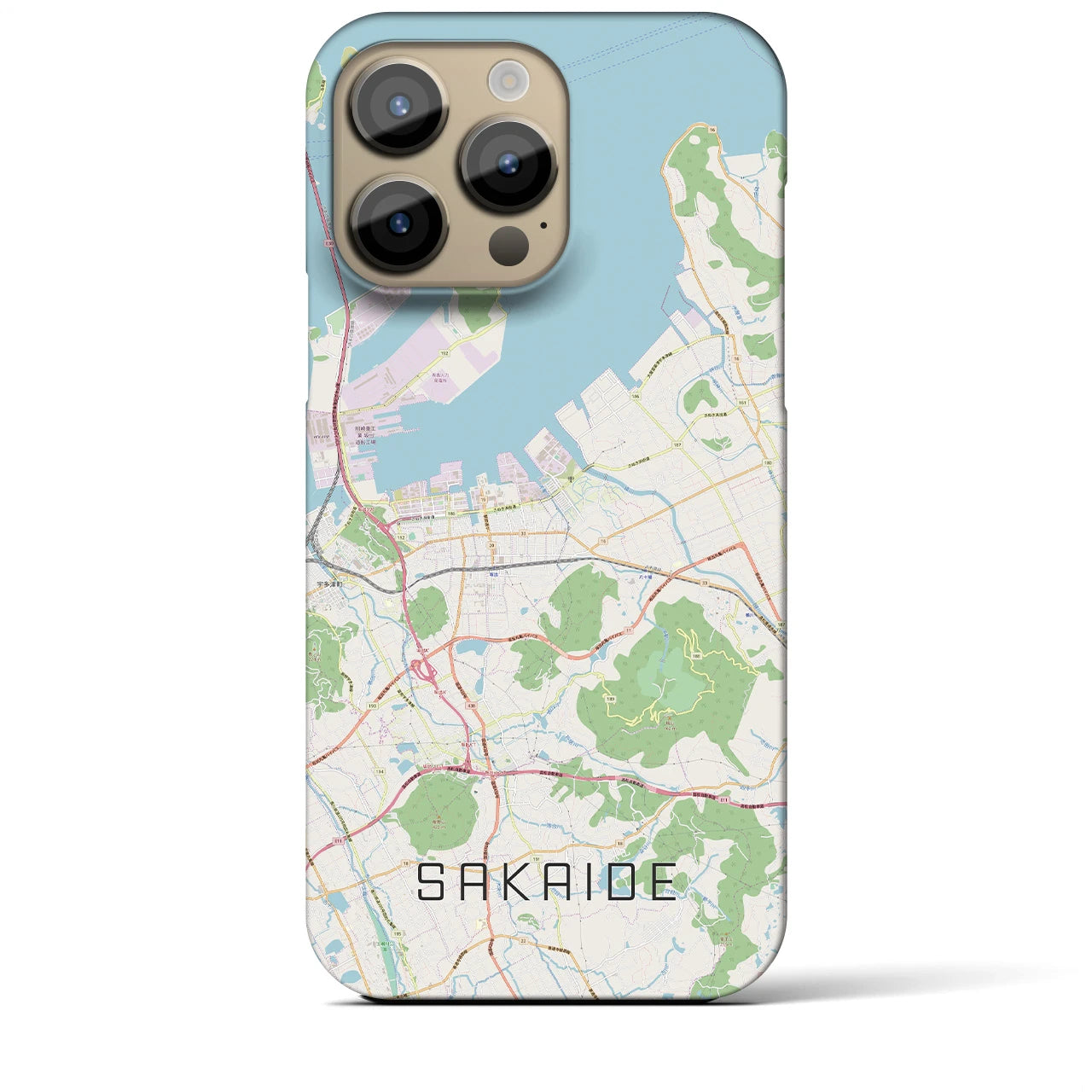【坂出(香川県)】地図柄iPhoneケース(バックカバータイプ)