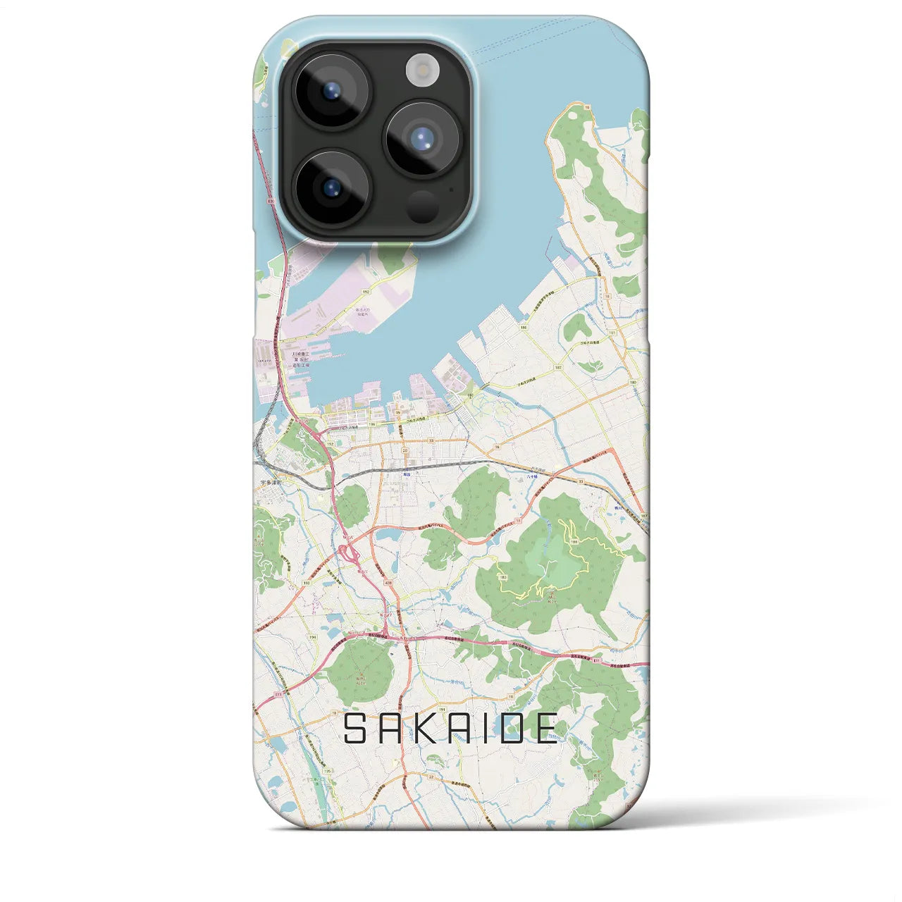 【坂出(香川県)】地図柄iPhoneケース(バックカバータイプ)
