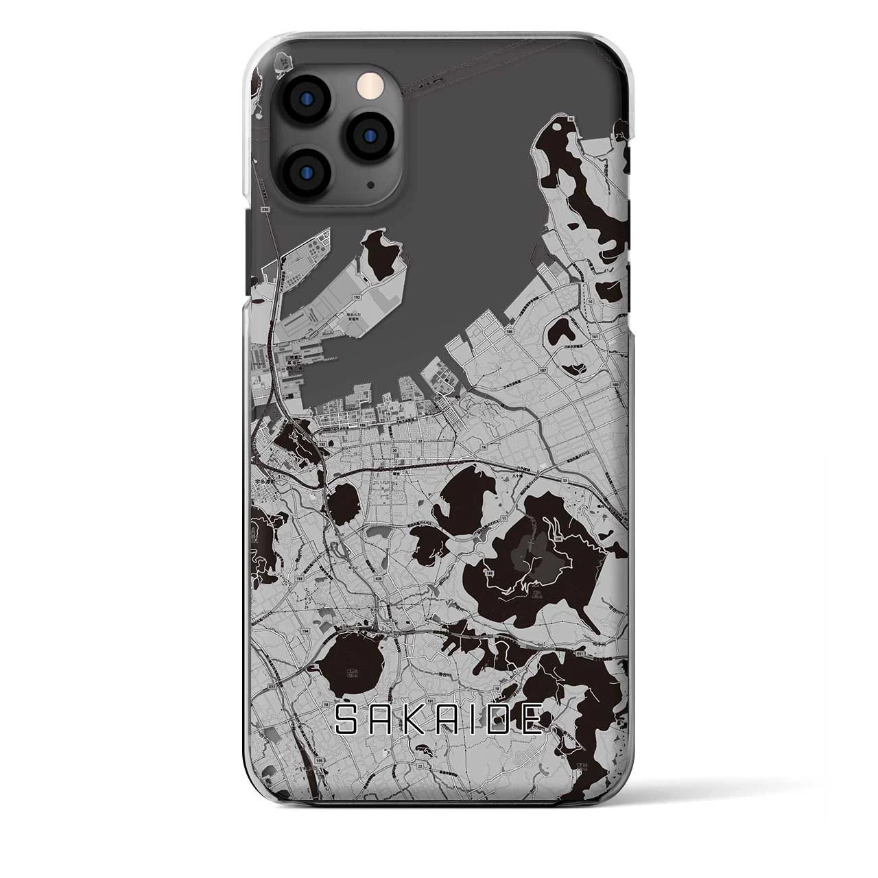 【坂出(香川県)】地図柄iPhoneケース(クリアタイプ)