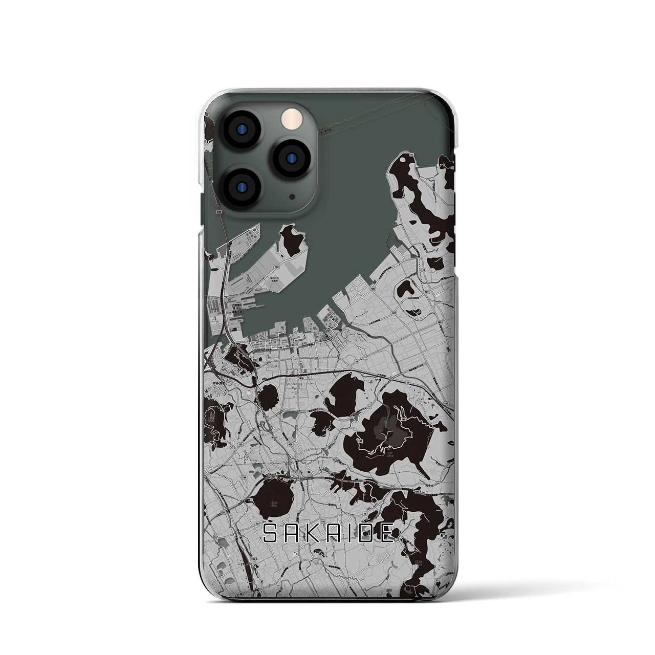 【坂出(香川県)】地図柄iPhoneケース(クリアタイプ)