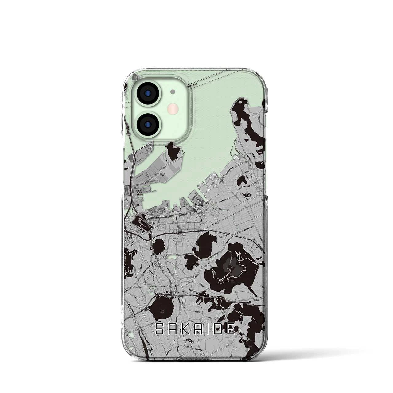 【坂出(香川県)】地図柄iPhoneケース(クリアタイプ)