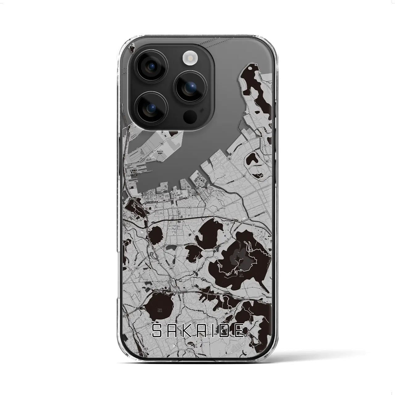 【坂出(香川県)】地図柄iPhoneケース(クリアタイプ)