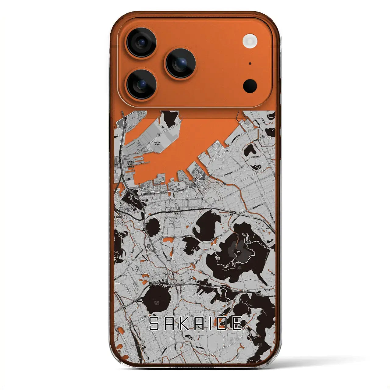 【坂出(香川県)】地図柄iPhoneケース(クリアタイプ)