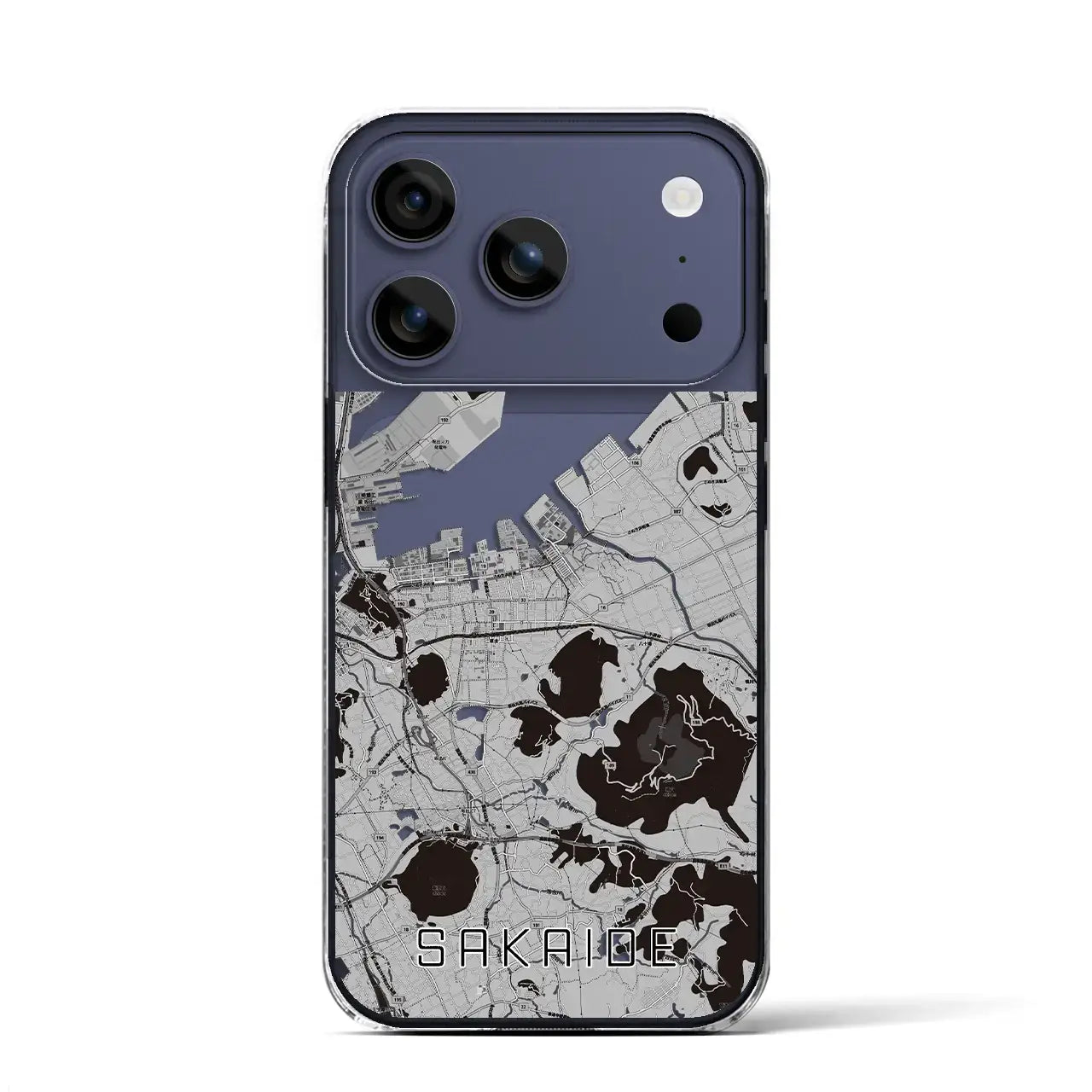 【坂出(香川県)】地図柄iPhoneケース(クリアタイプ)