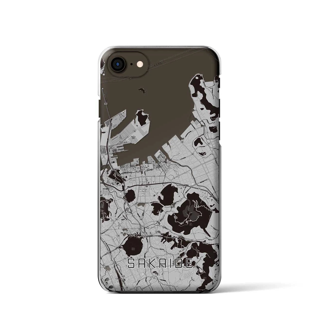 【坂出(香川県)】地図柄iPhoneケース(クリアタイプ)