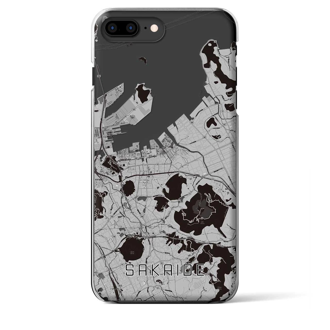 【坂出(香川県)】地図柄iPhoneケース(クリアタイプ)