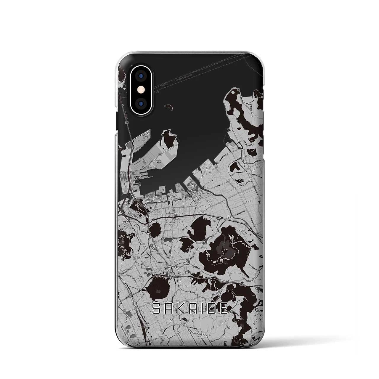 【坂出(香川県)】地図柄iPhoneケース(クリアタイプ)