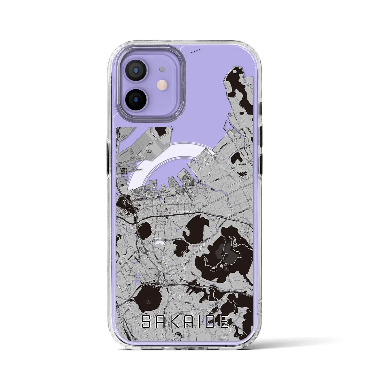 【坂出(香川県)】地図柄iPhoneケース(MagSafeタイプ)