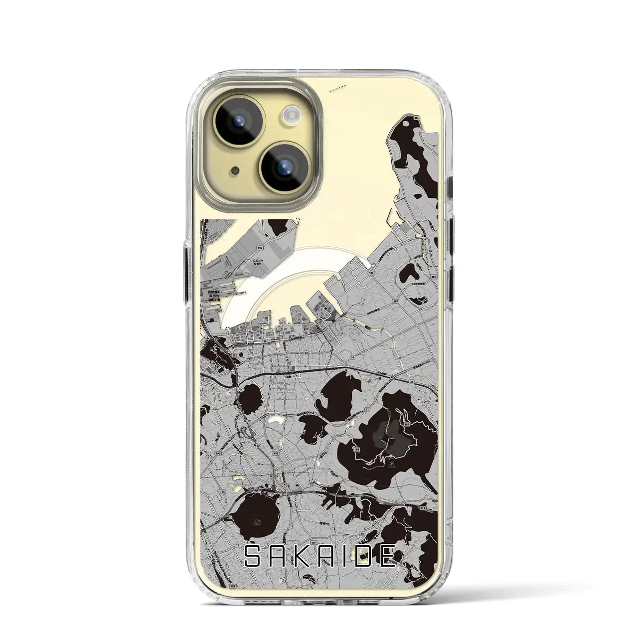 【坂出(香川県)】地図柄iPhoneケース(MagSafeタイプ)