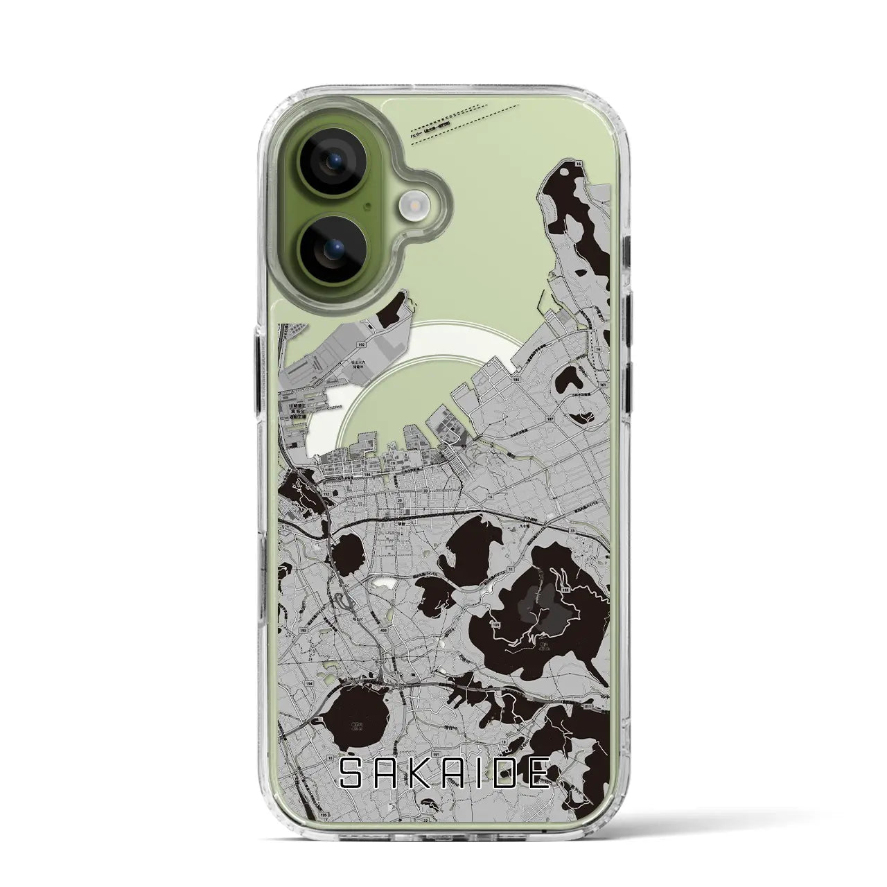 【坂出(香川県)】地図柄iPhoneケース(MagSafeタイプ)