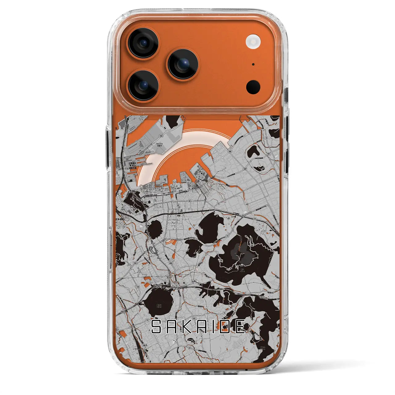 【坂出(香川県)】地図柄iPhoneケース(MagSafeタイプ)