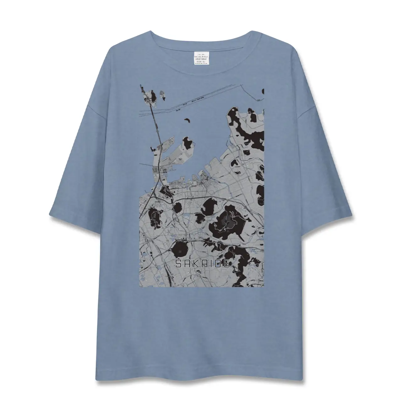 【坂出(香川県)】地図柄ビッグシルエットTシャツ