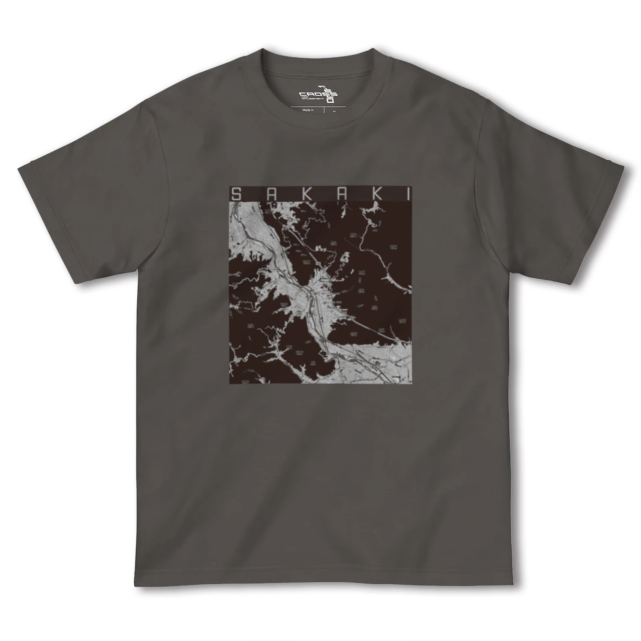 【坂城(長野県)】地図柄ヘビーウェイトTシャツ