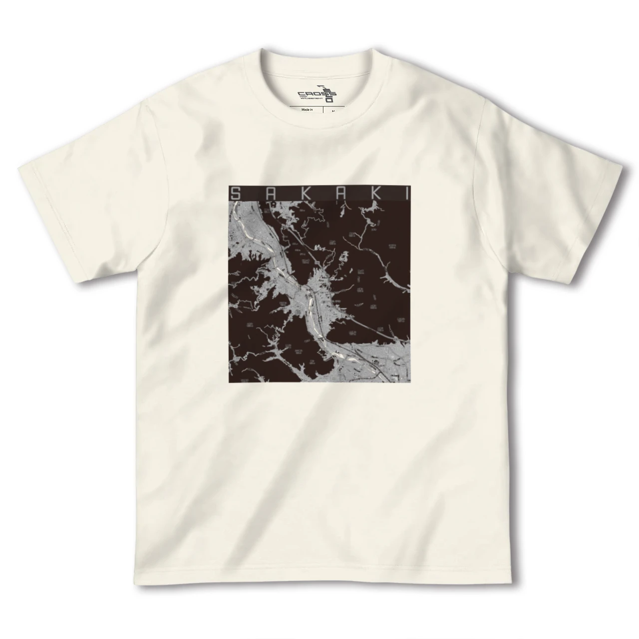 【坂城(長野県)】地図柄ヘビーウェイトTシャツ