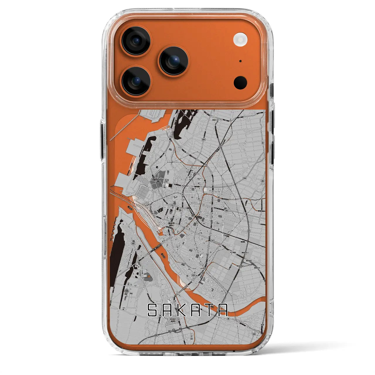 【酒田(山形県)】地図柄iPhoneケース(MagSafeタイプ)