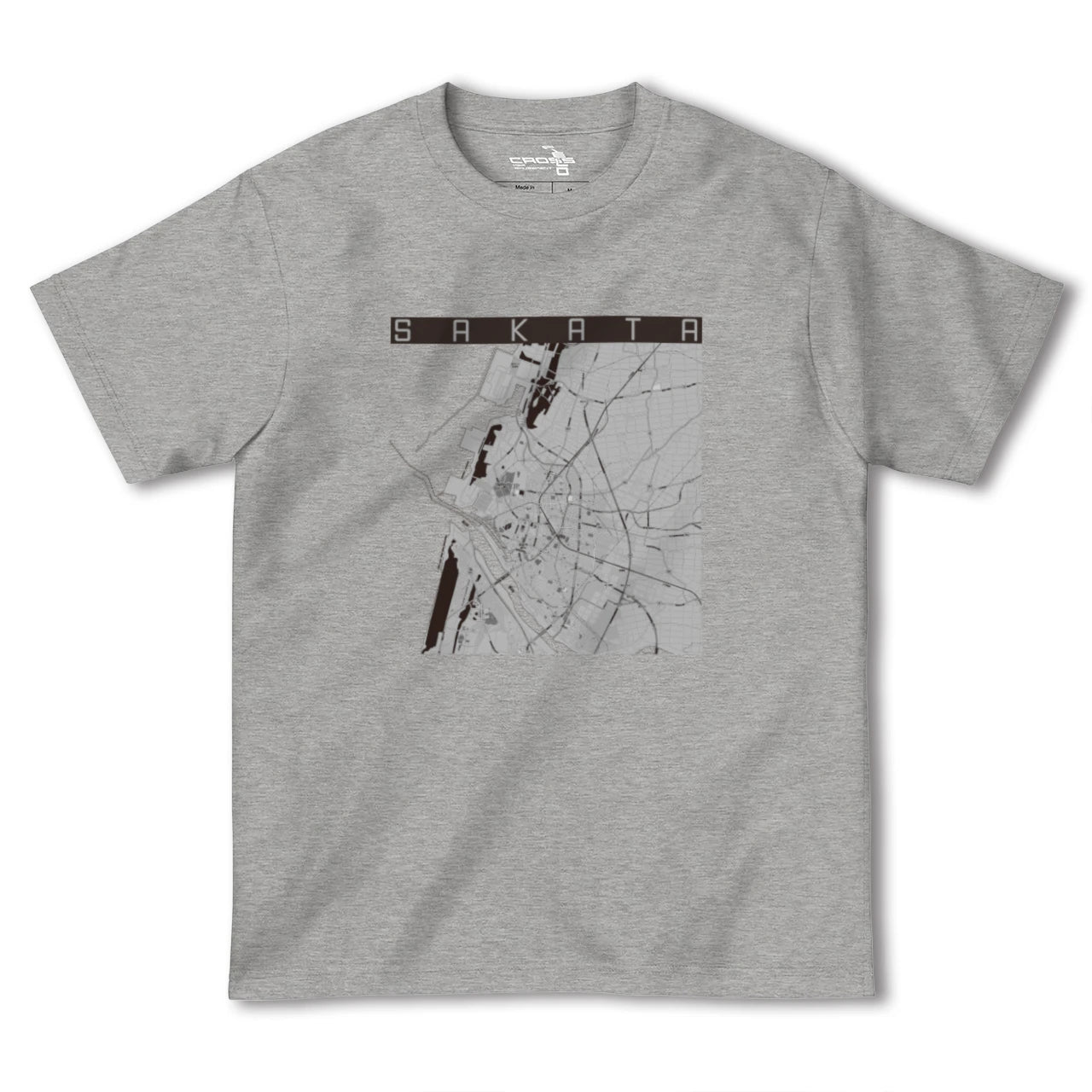 【酒田(山形県)】地図柄ヘビーウェイトTシャツ