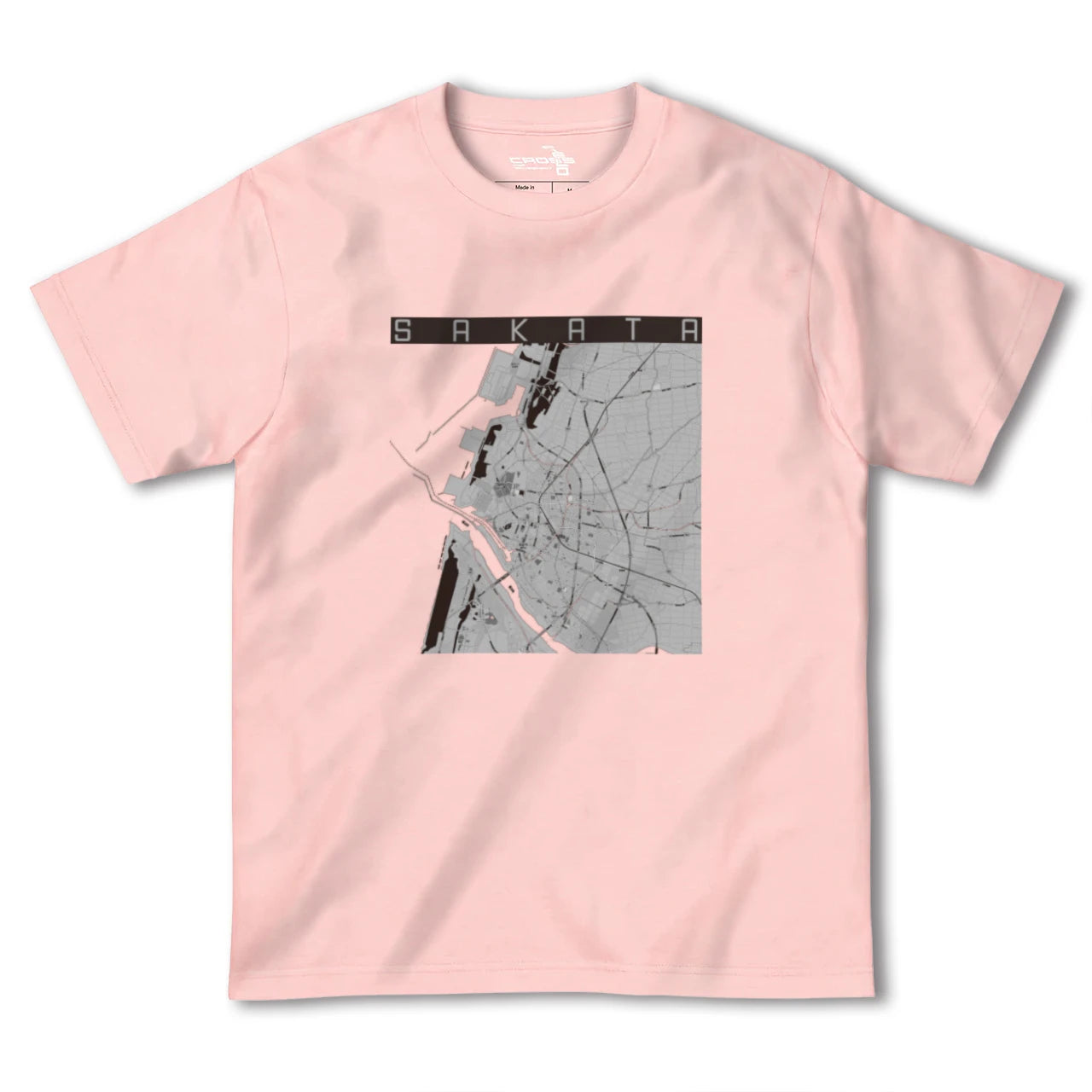 【酒田(山形県)】地図柄ヘビーウェイトTシャツ