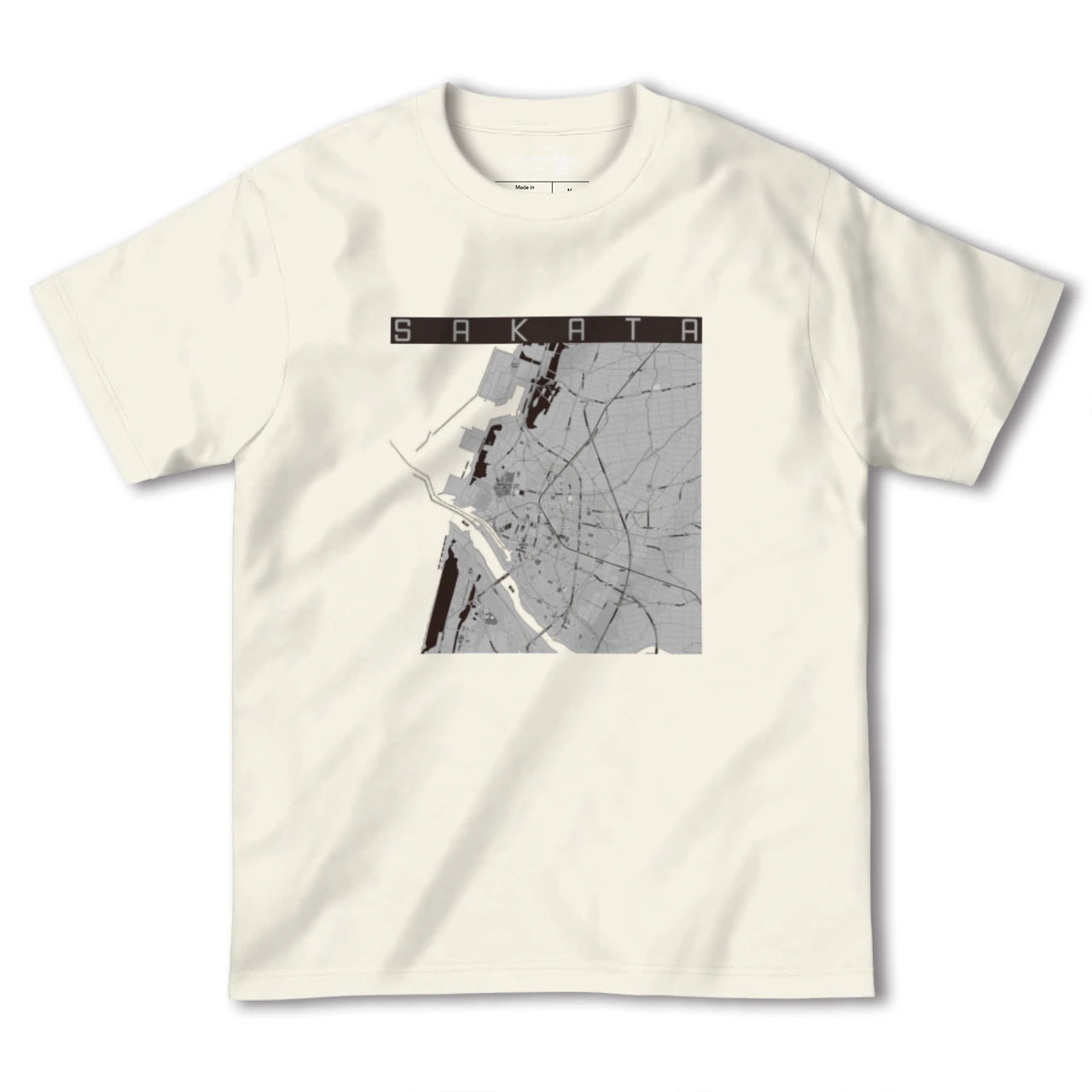 【酒田(山形県)】地図柄ヘビーウェイトTシャツ