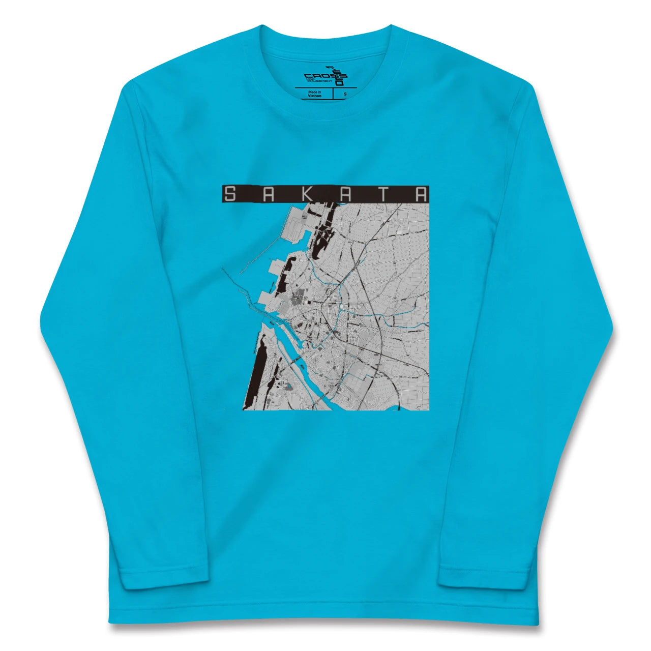 【酒田(山形県)】地図柄ロングスリーブTシャツ
