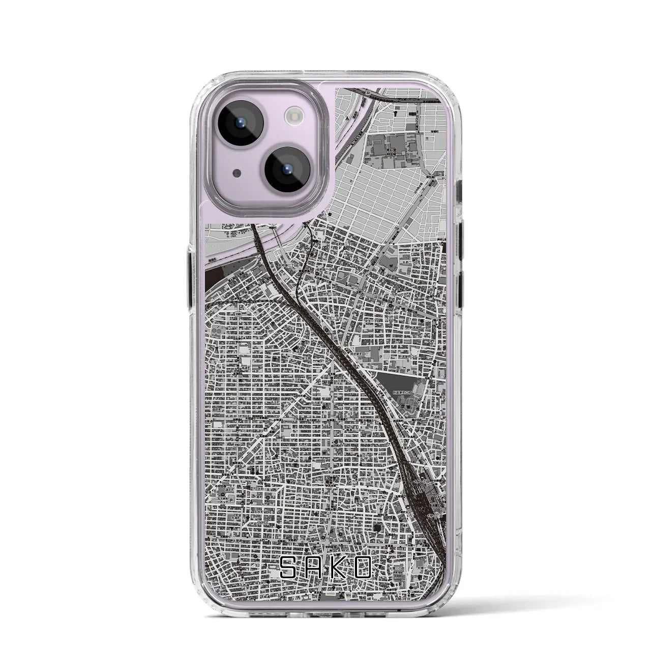 【栄生(愛知県)】地図柄iPhoneケース(MagSafeタイプ)