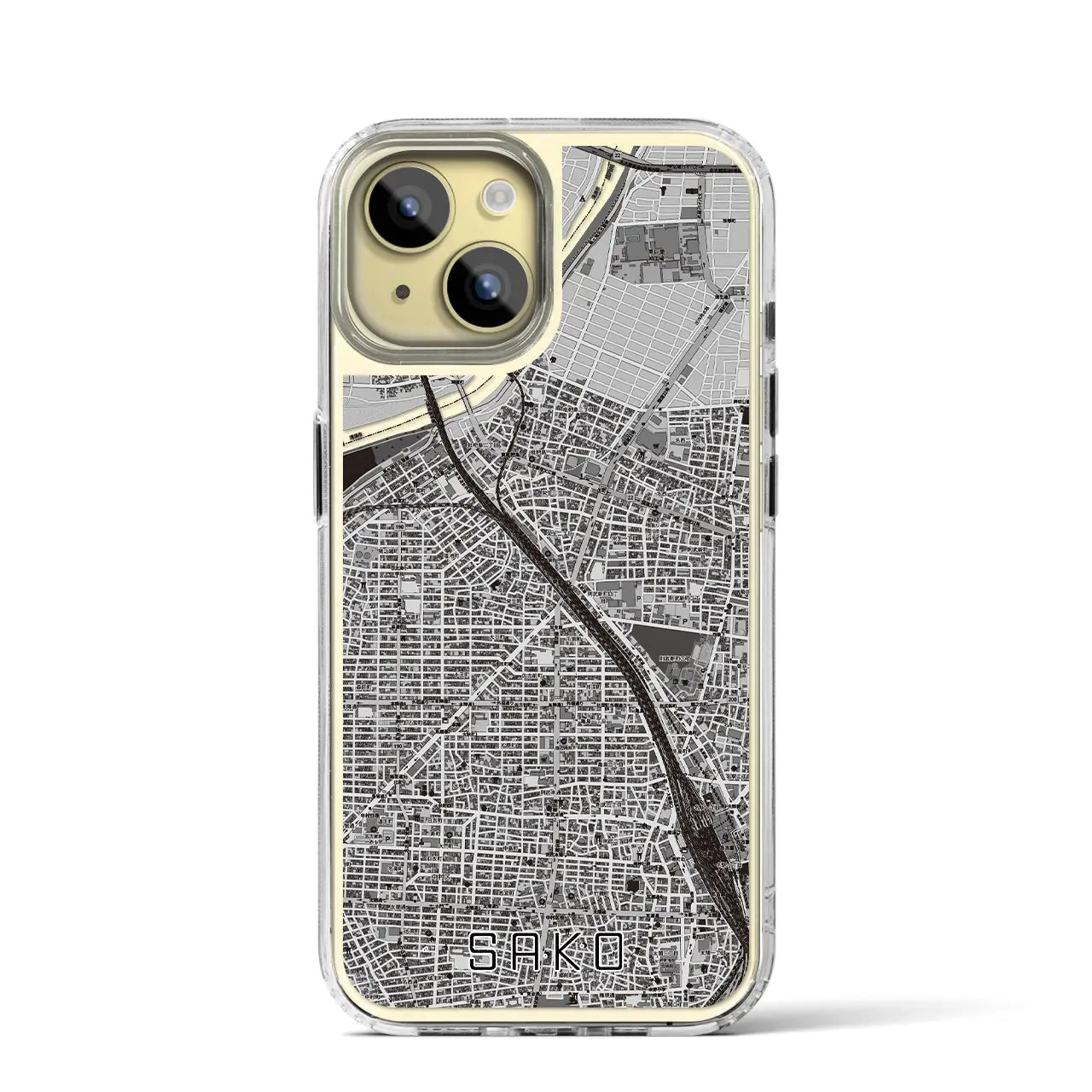 【栄生(愛知県)】地図柄iPhoneケース(MagSafeタイプ)