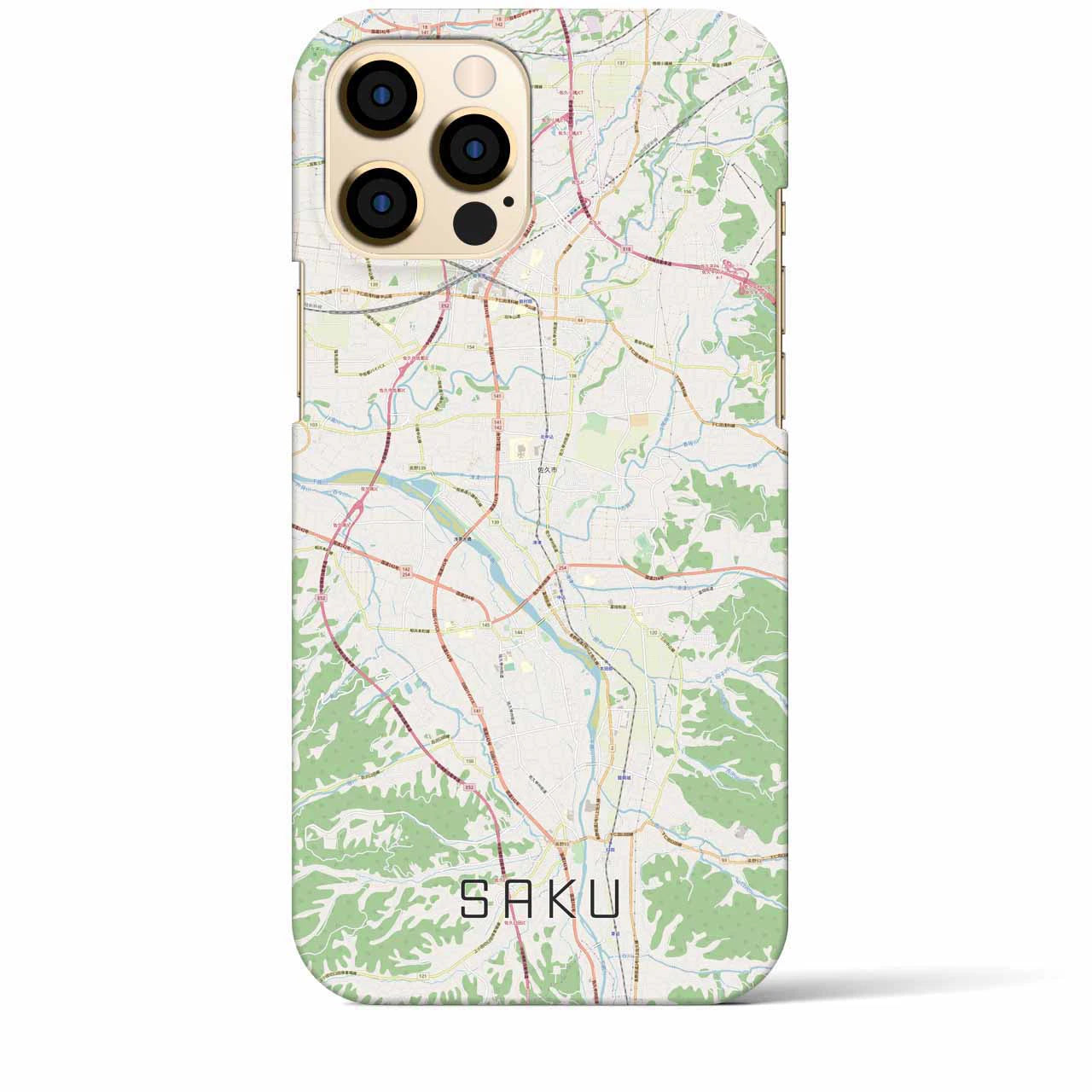 【佐久(長野県)】地図柄iPhoneケース(バックカバータイプ)