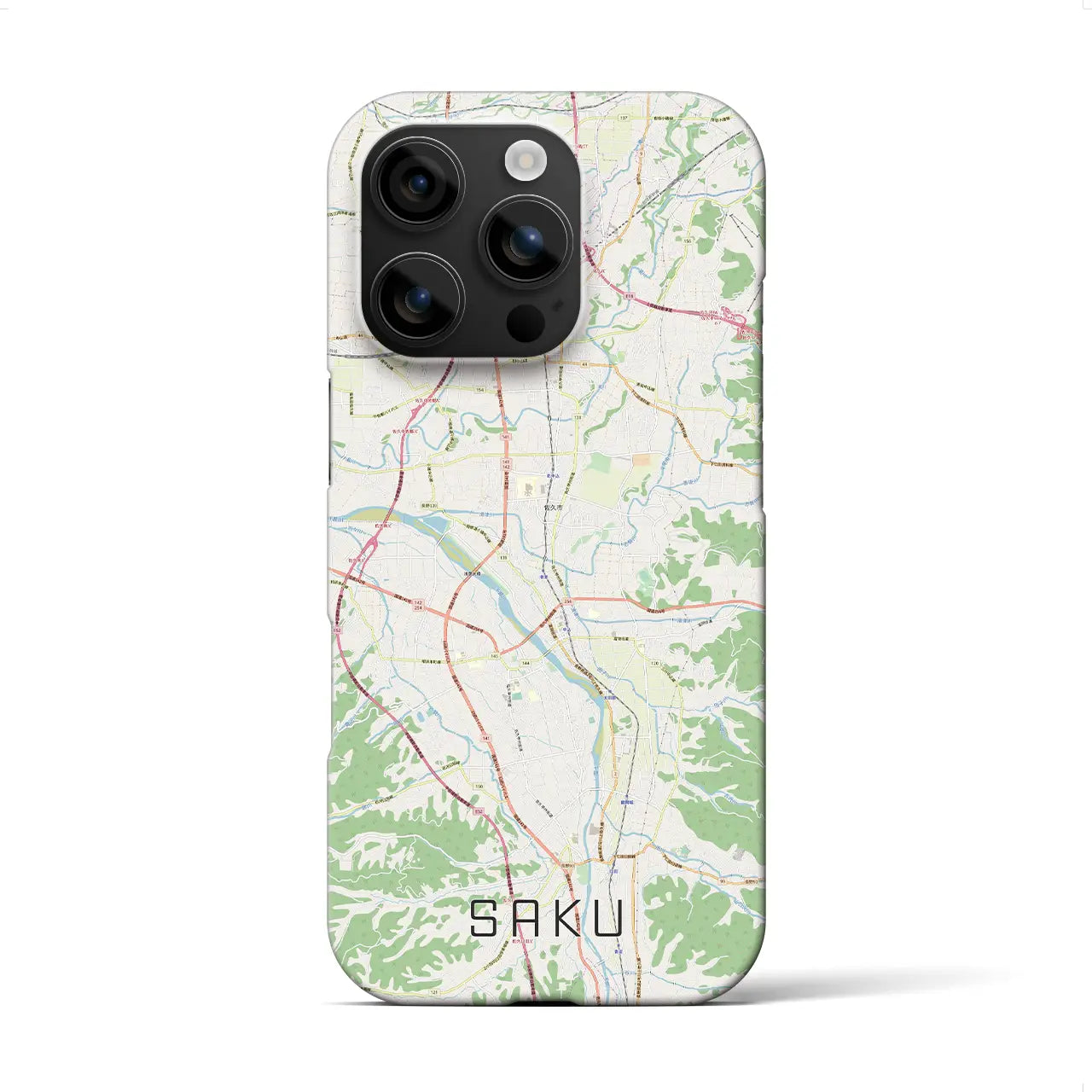 【佐久(長野県)】地図柄iPhoneケース(バックカバータイプ)