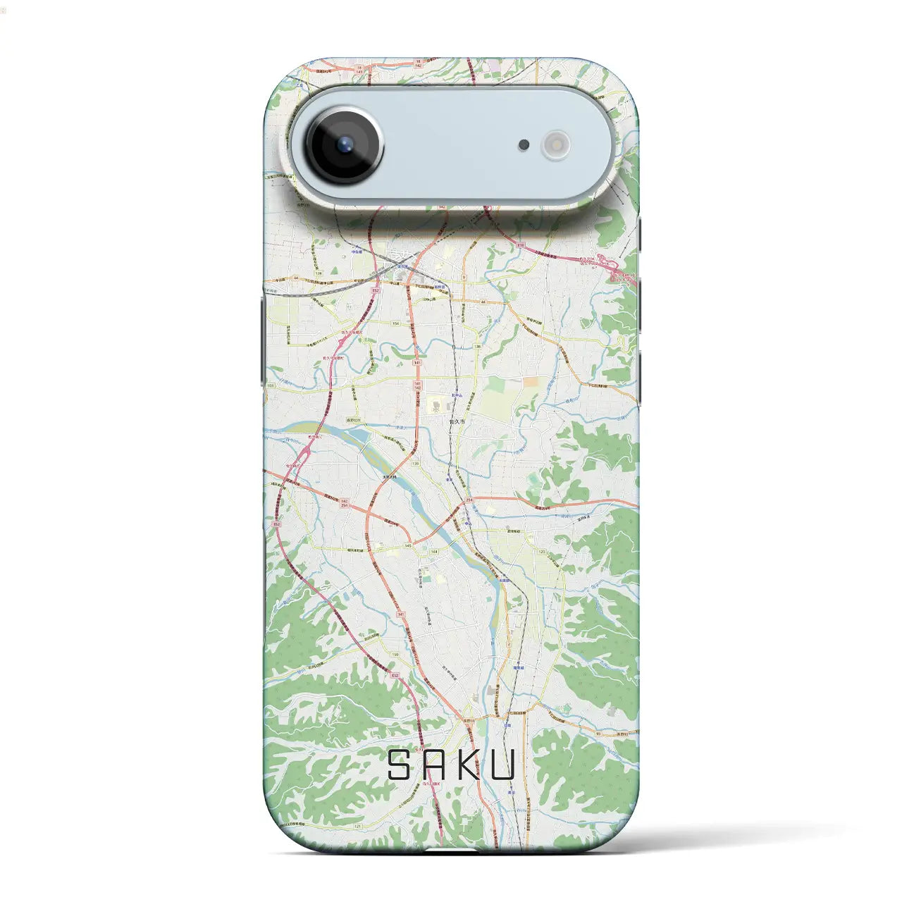 【佐久(長野県)】地図柄iPhoneケース(バックカバータイプ)