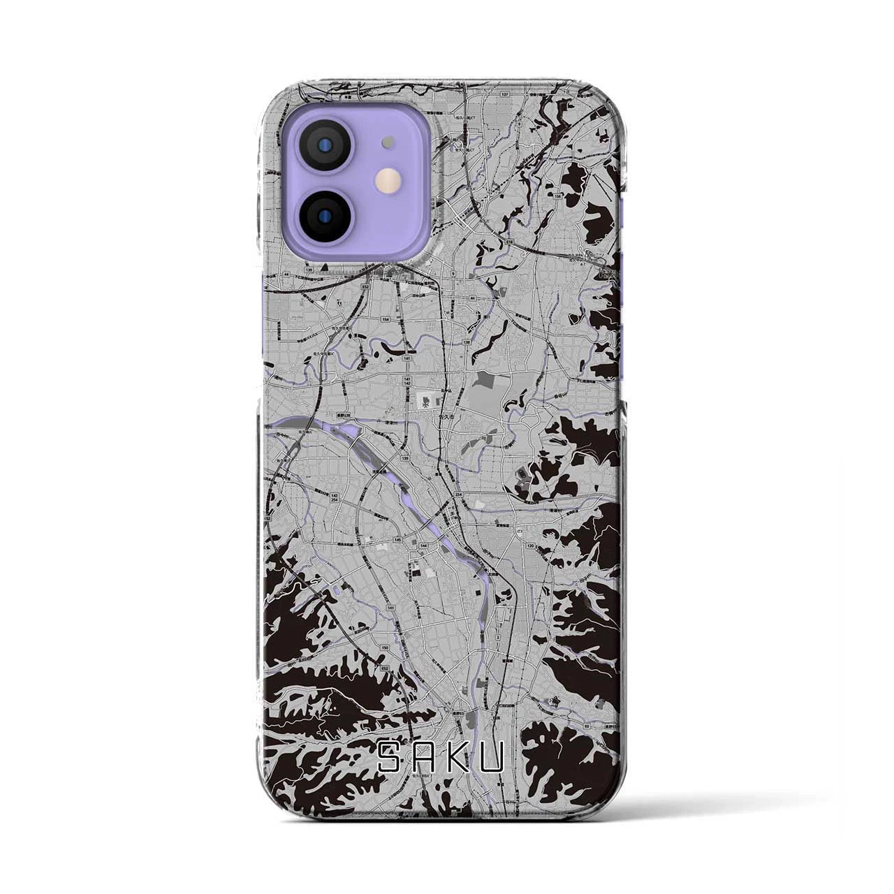 【佐久(長野県)】地図柄iPhoneケース(クリアタイプ)