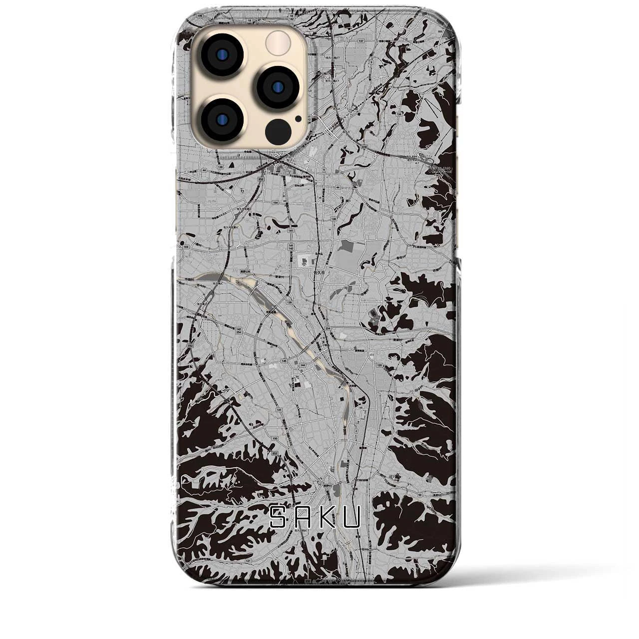 【佐久(長野県)】地図柄iPhoneケース(クリアタイプ)