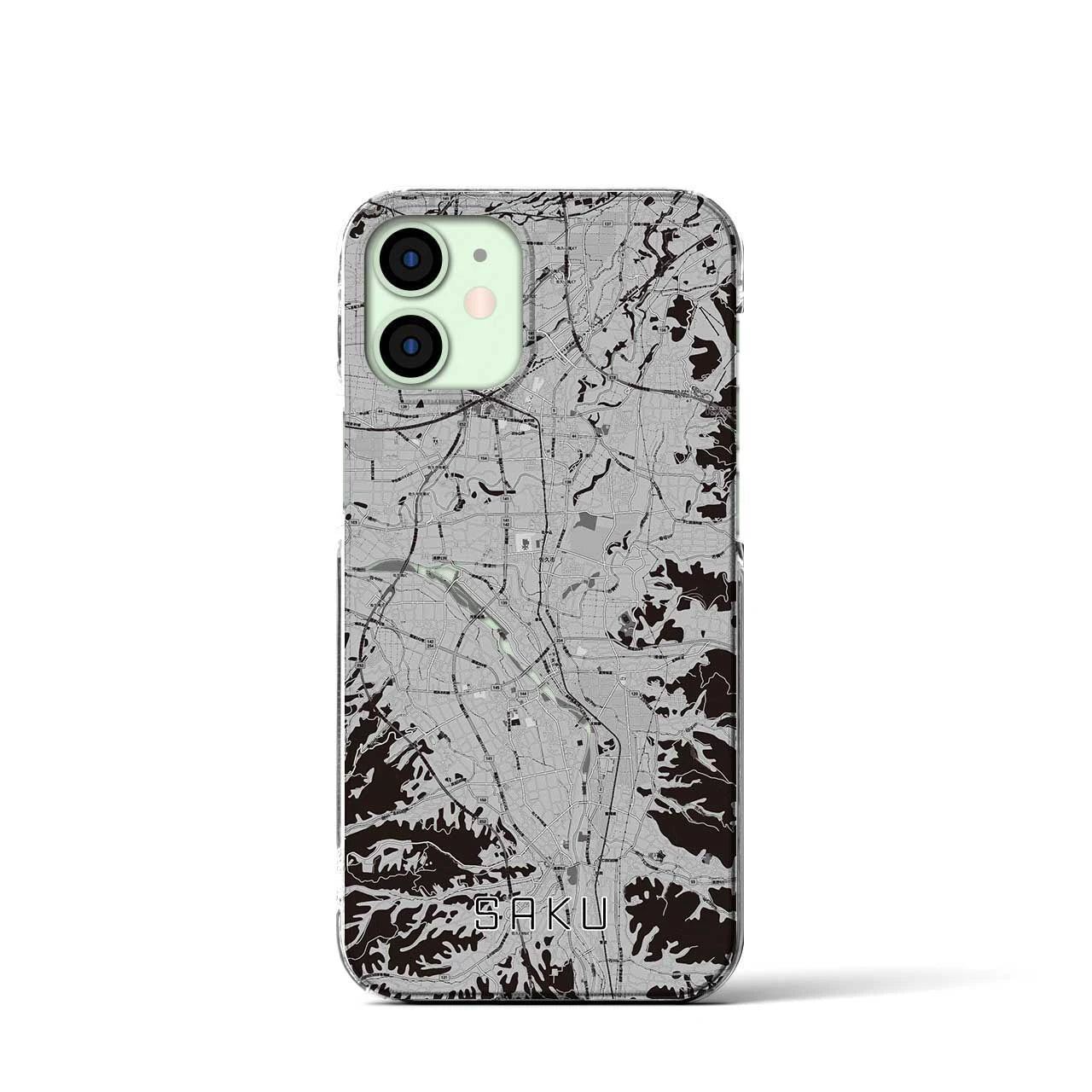 【佐久(長野県)】地図柄iPhoneケース(クリアタイプ)