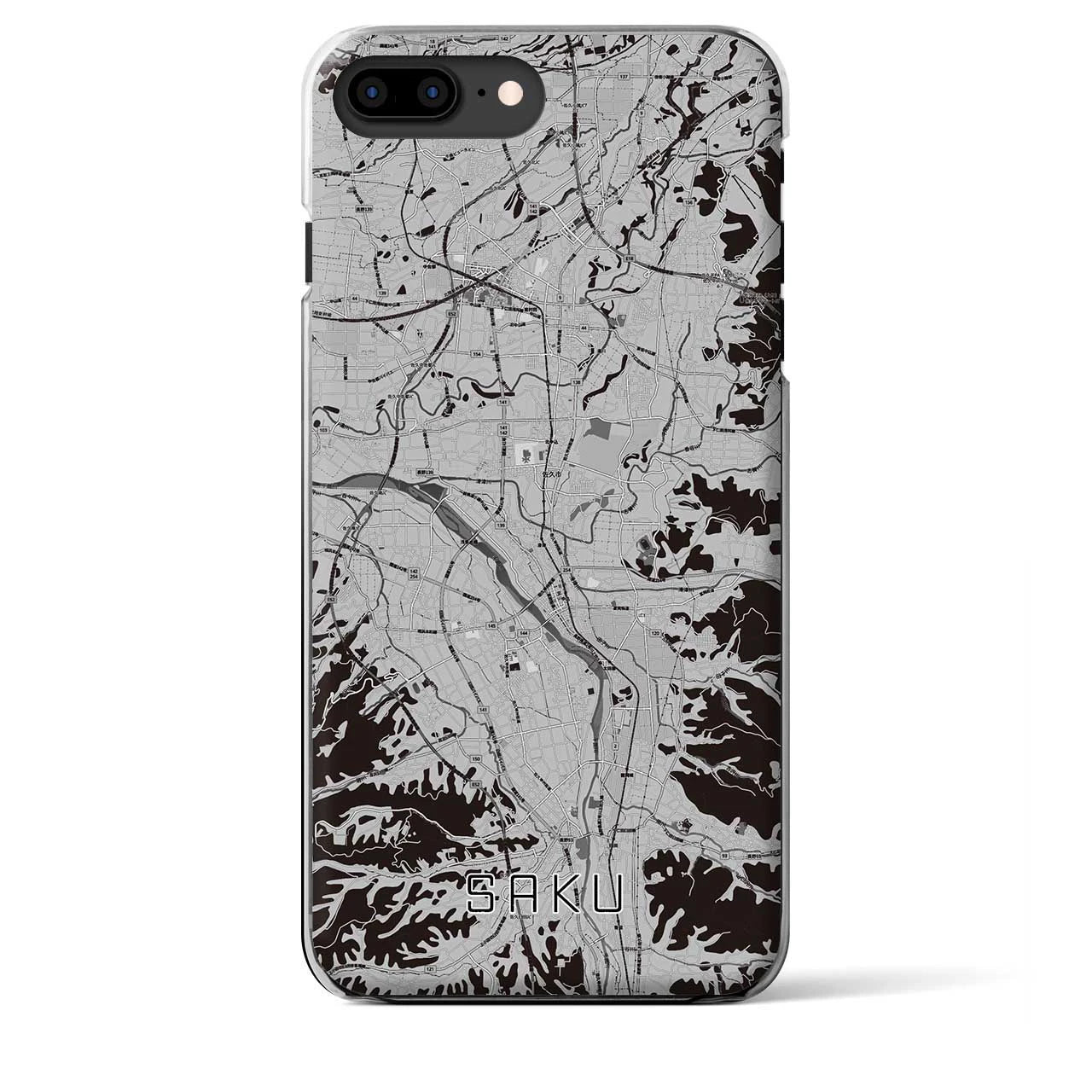 【佐久(長野県)】地図柄iPhoneケース(クリアタイプ)