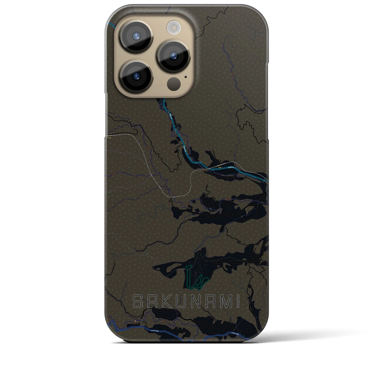 【作並(宮城県)】地図柄iPhoneケース(バックカバータイプ)