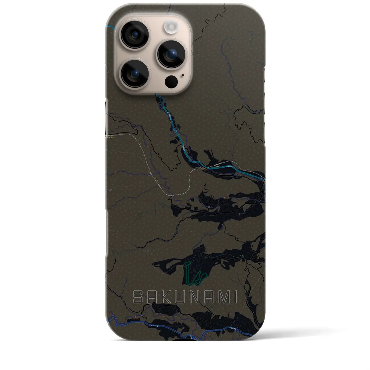 【作並(宮城県)】地図柄iPhoneケース(バックカバータイプ)