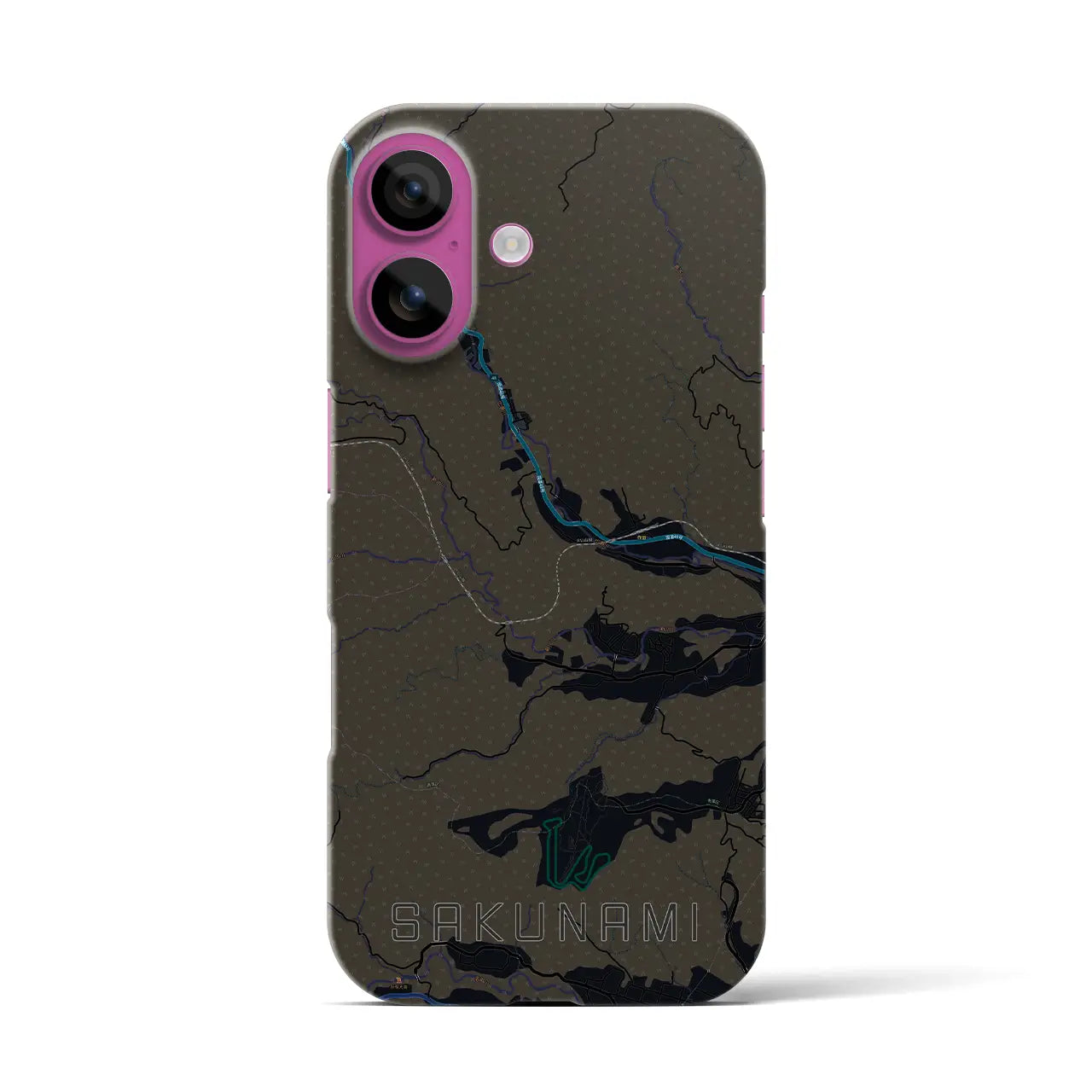 【作並(宮城県)】地図柄iPhoneケース(バックカバータイプ)