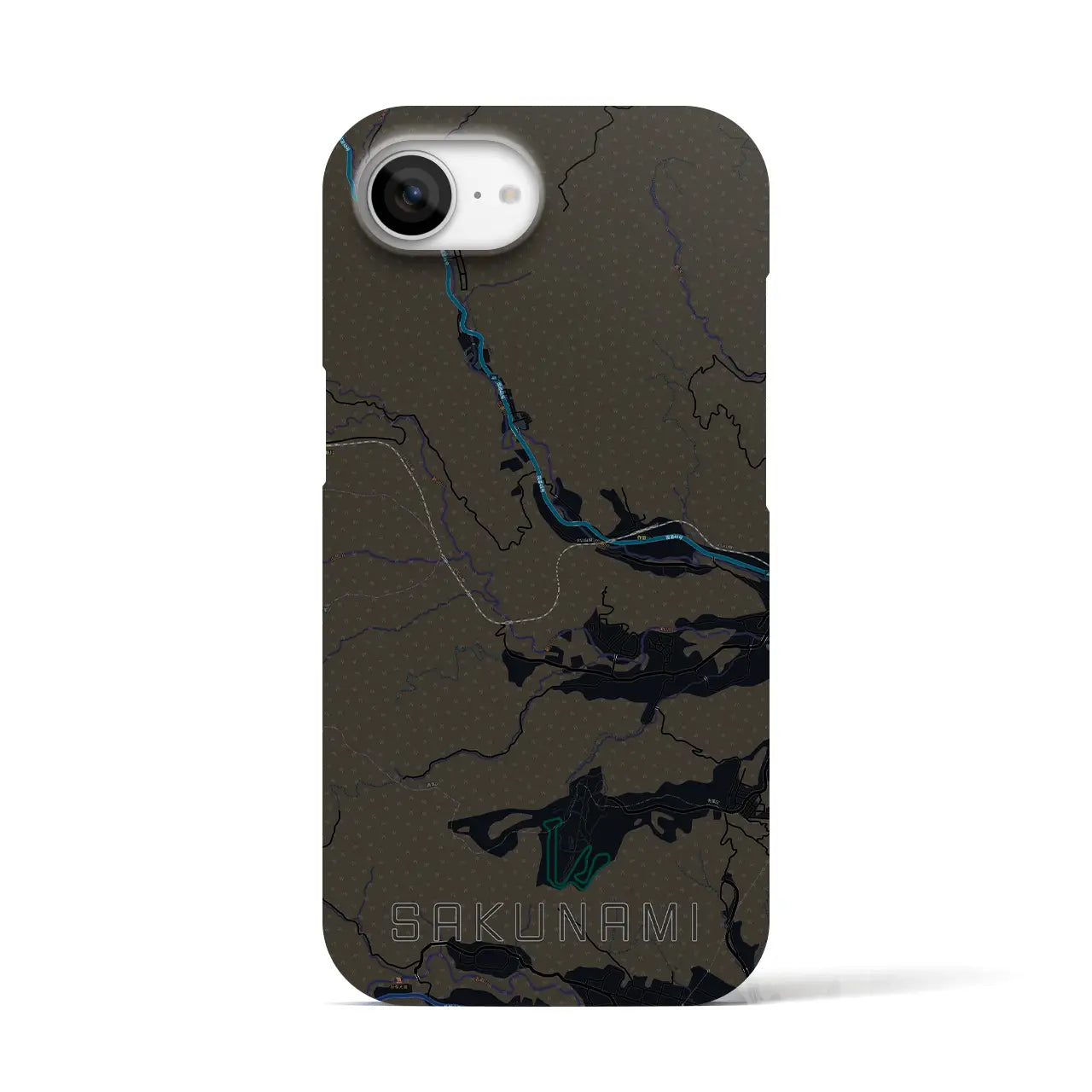 【作並(宮城県)】地図柄iPhoneケース(バックカバータイプ)