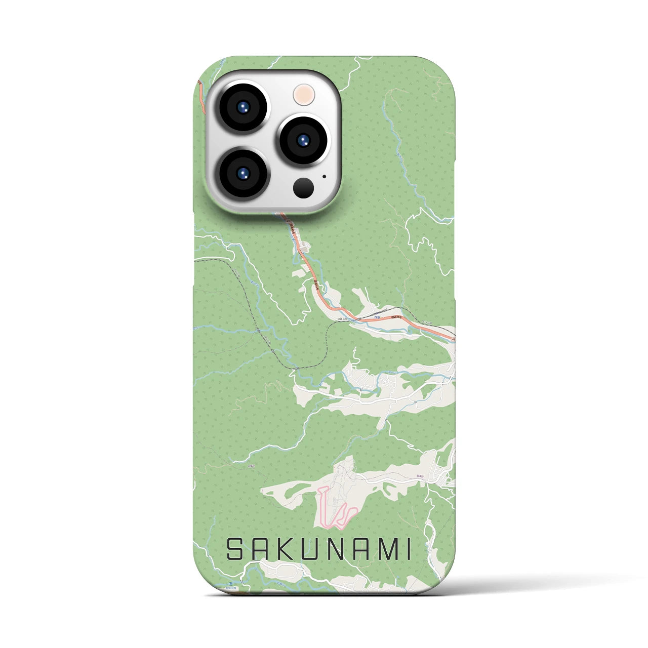 【作並(宮城県)】地図柄iPhoneケース(バックカバータイプ)