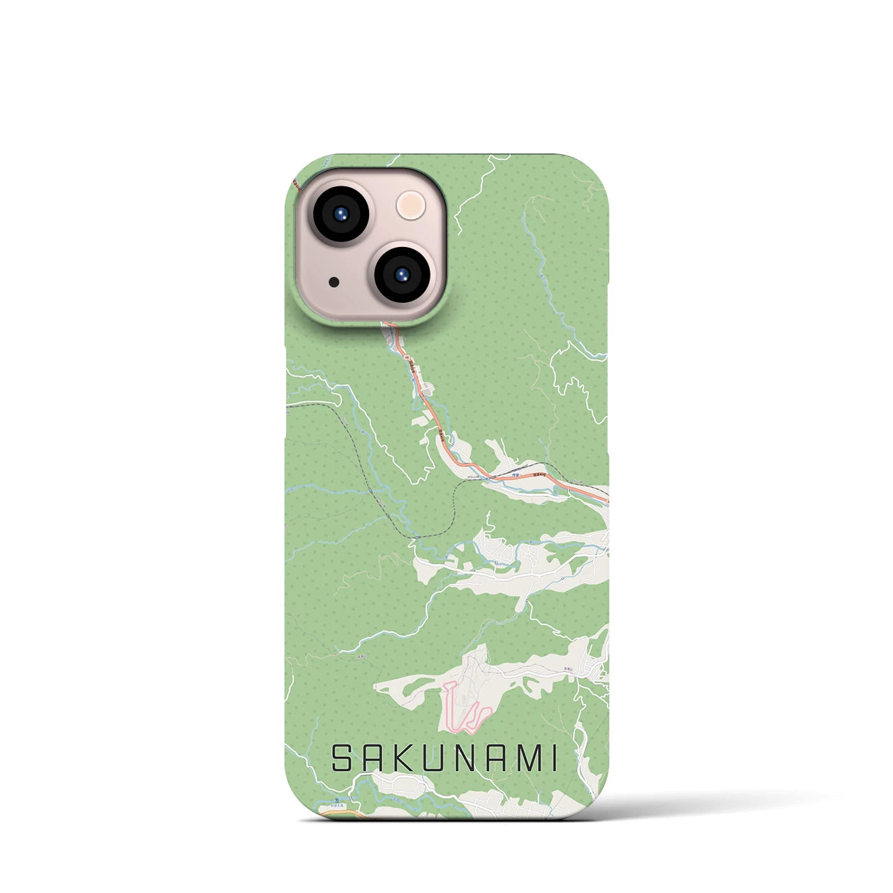 【作並(宮城県)】地図柄iPhoneケース(バックカバータイプ)