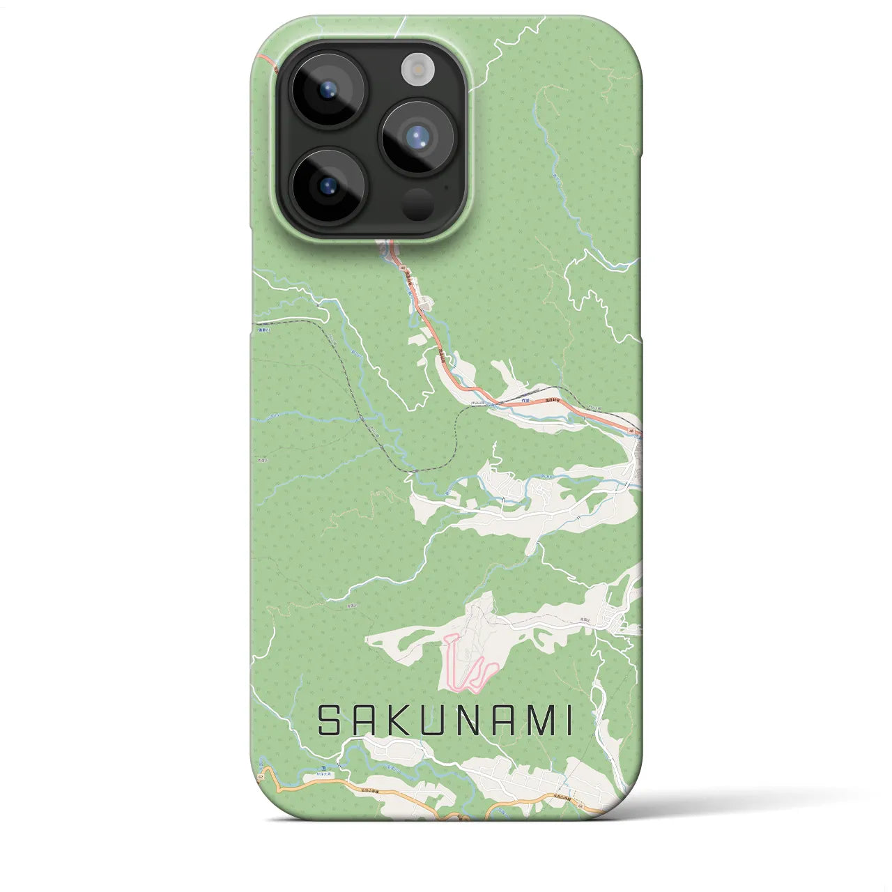 【作並(宮城県)】地図柄iPhoneケース(バックカバータイプ)