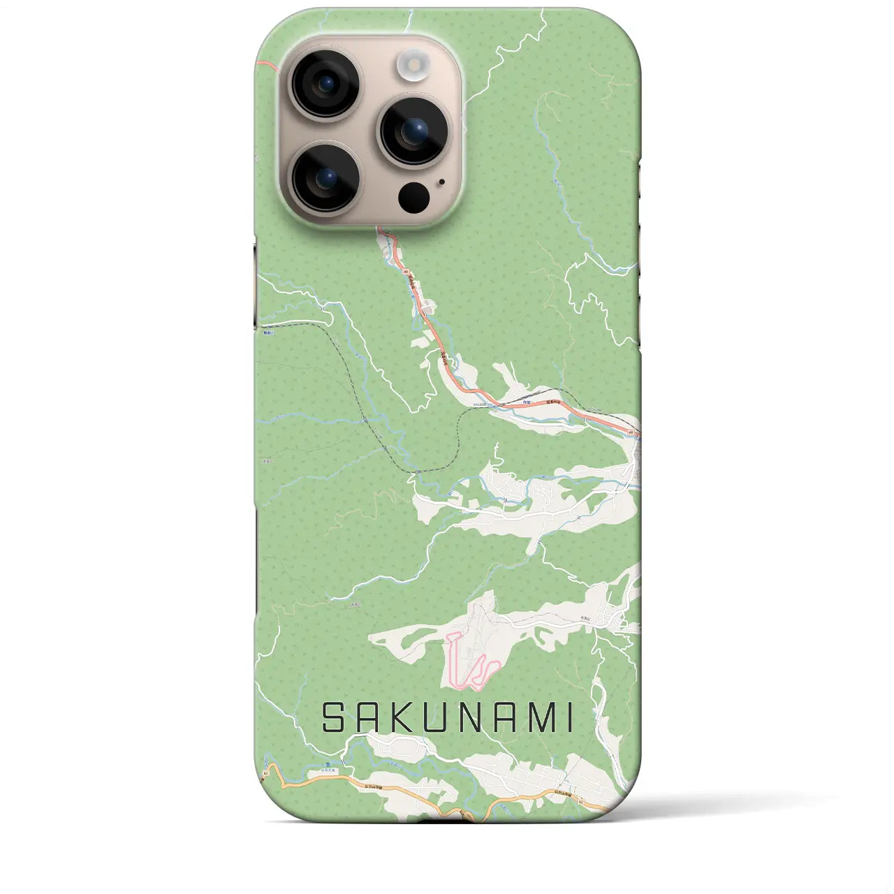 【作並(宮城県)】地図柄iPhoneケース(バックカバータイプ)
