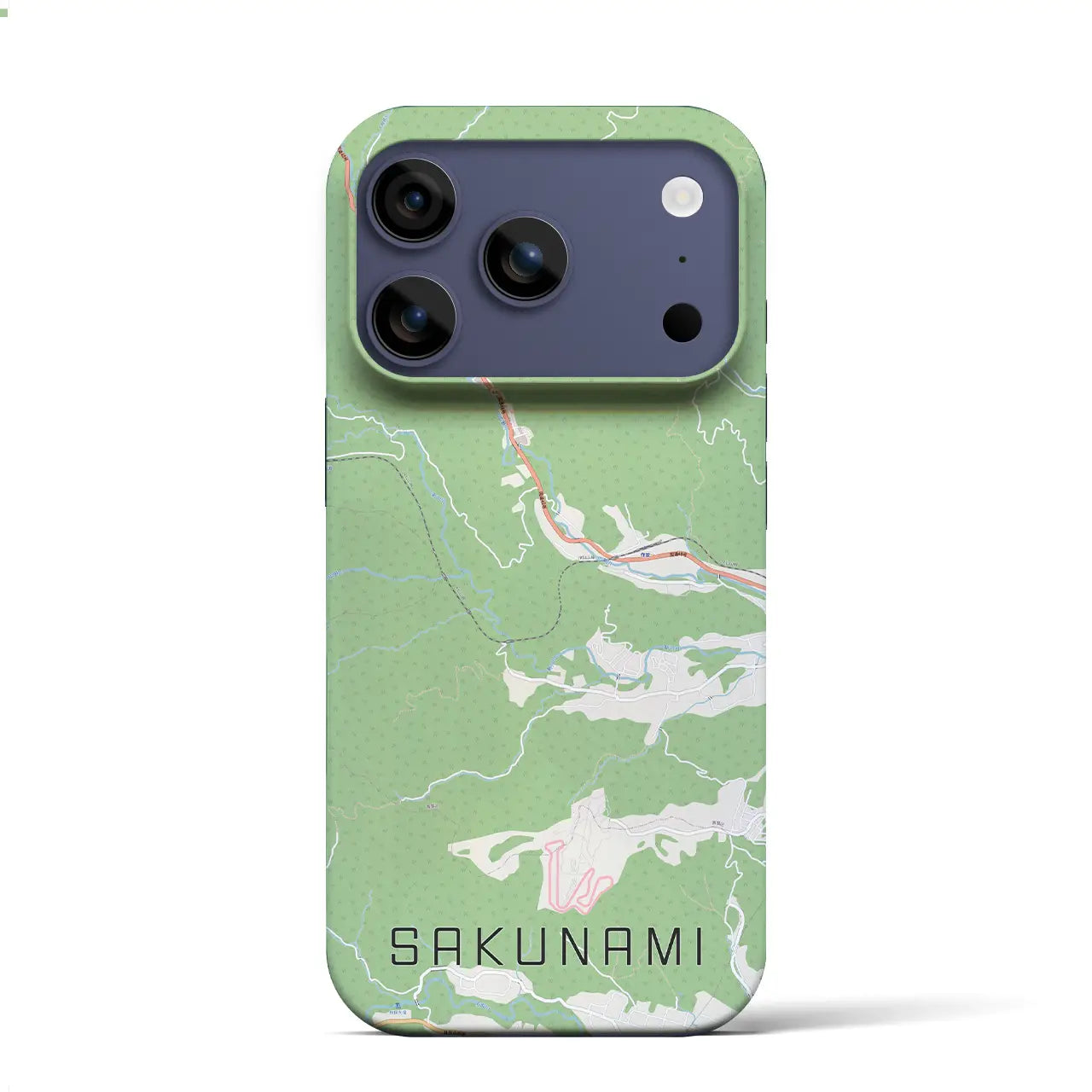 【作並(宮城県)】地図柄iPhoneケース(バックカバータイプ)