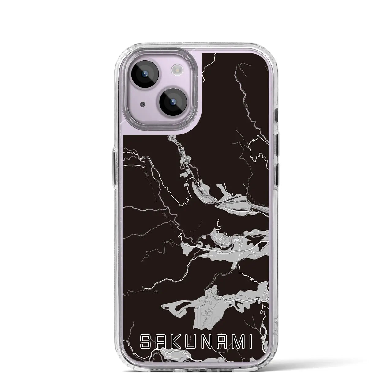 【作並(宮城県)】地図柄iPhoneケース(MagSafeタイプ)