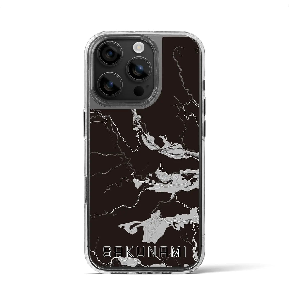 【作並(宮城県)】地図柄iPhoneケース(MagSafeタイプ)